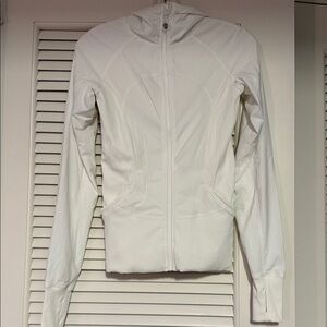 Lululemon Athletica White Lightweight Jacket - Extended Length! Size 4